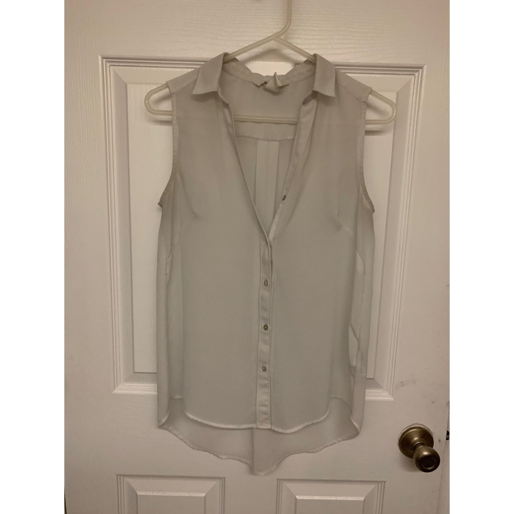 H&M button up tank tops (white and black)